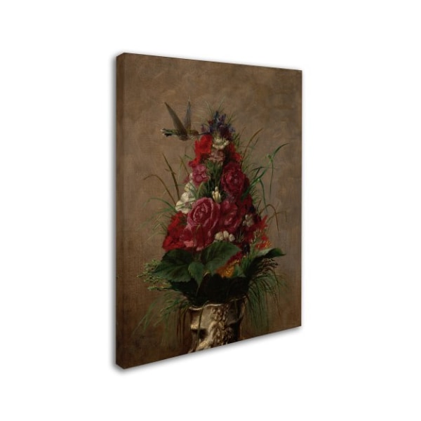 William Merritt Chase 'Still Life With Hummingbird' Canvas Art,24x32